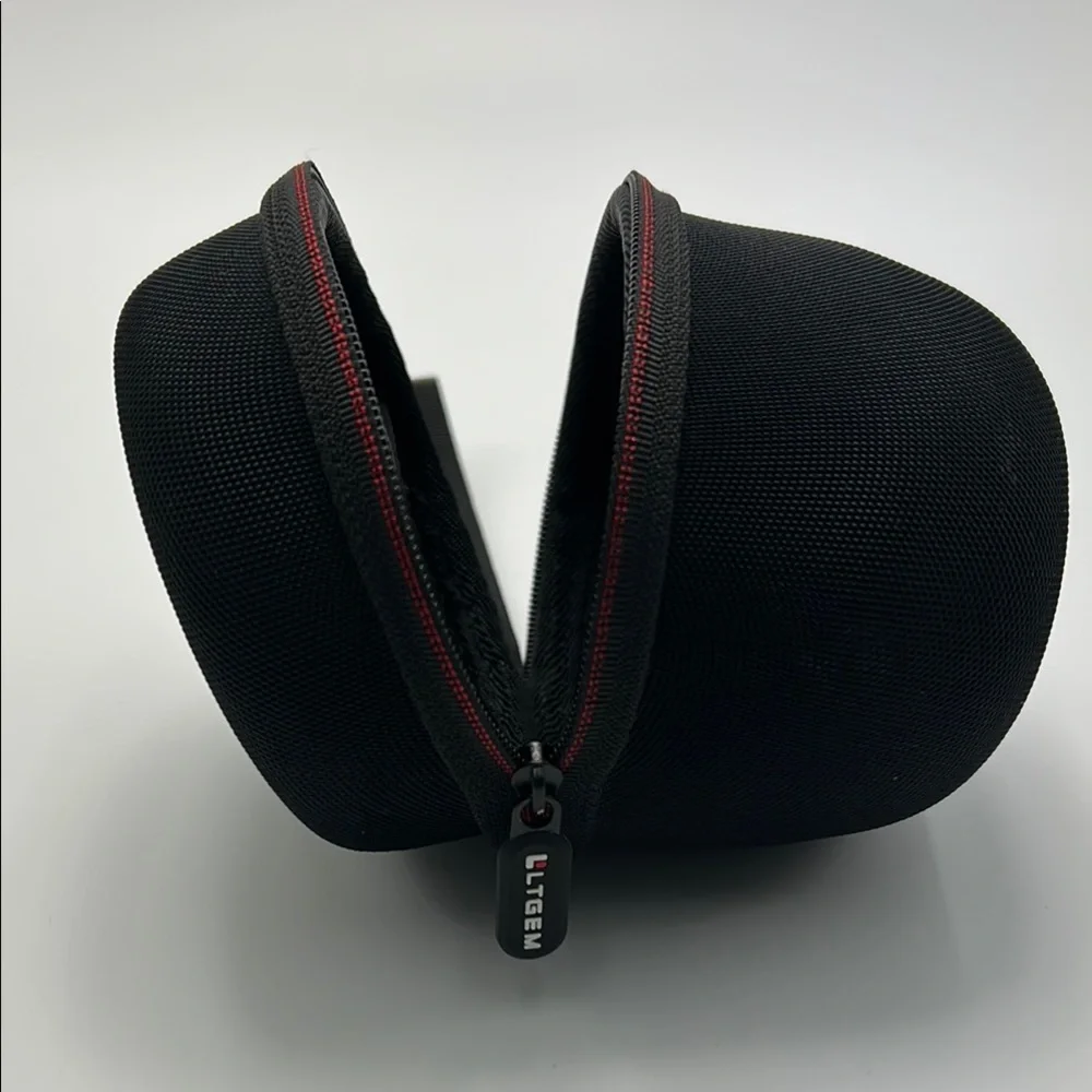 Hard Case For Small Bluetooth Camera Lens Black Zip Close LTGEM